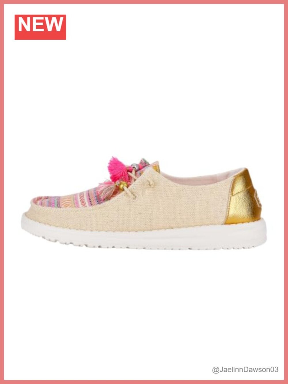 HEYDUDE Wendy Boho Festival Women's Slip-On Loafer Memory Foam